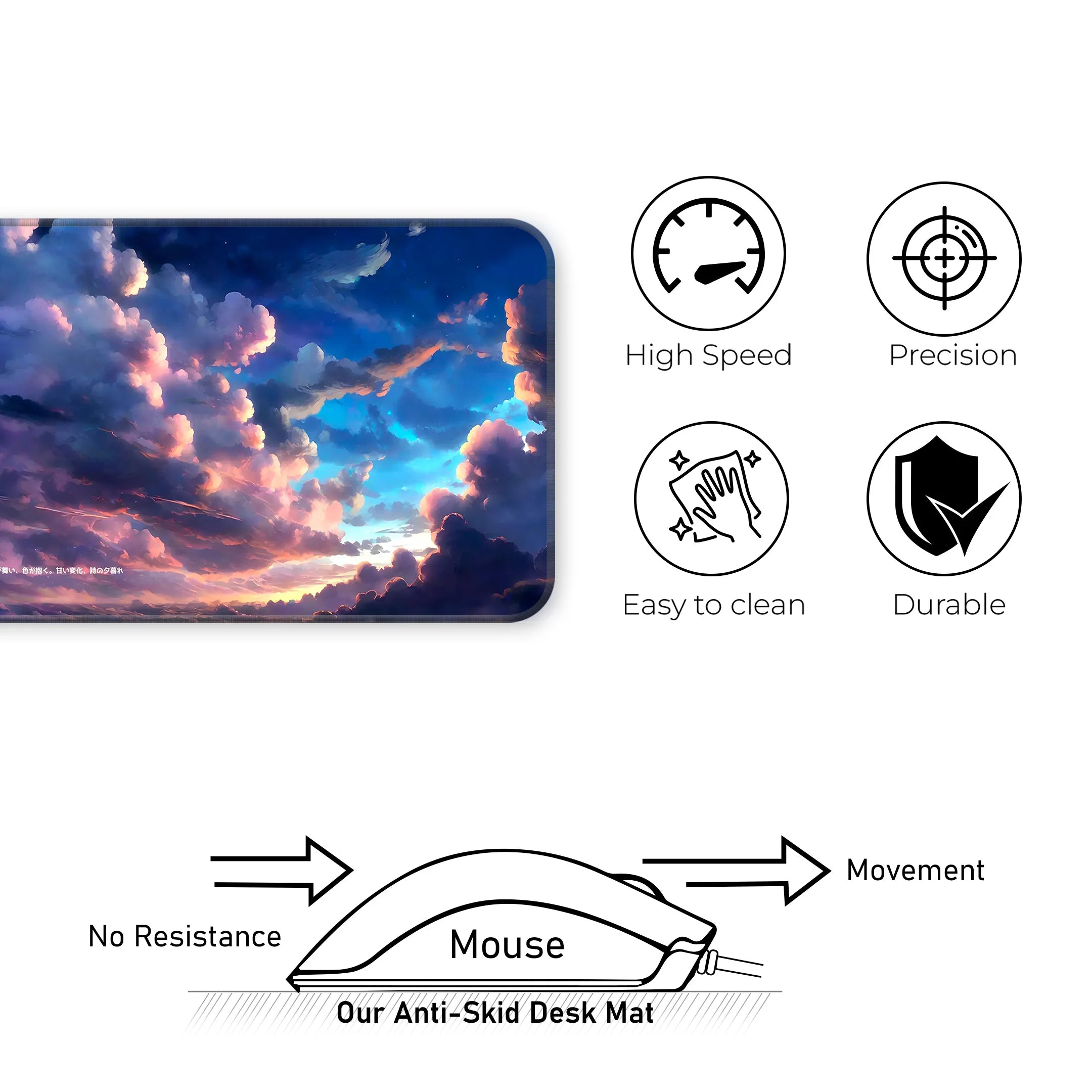 Cloudy Hues Deskmat