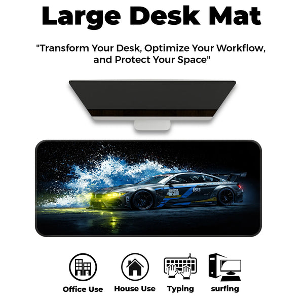 BMW M Motorsport Side Splash Racing Deskmat