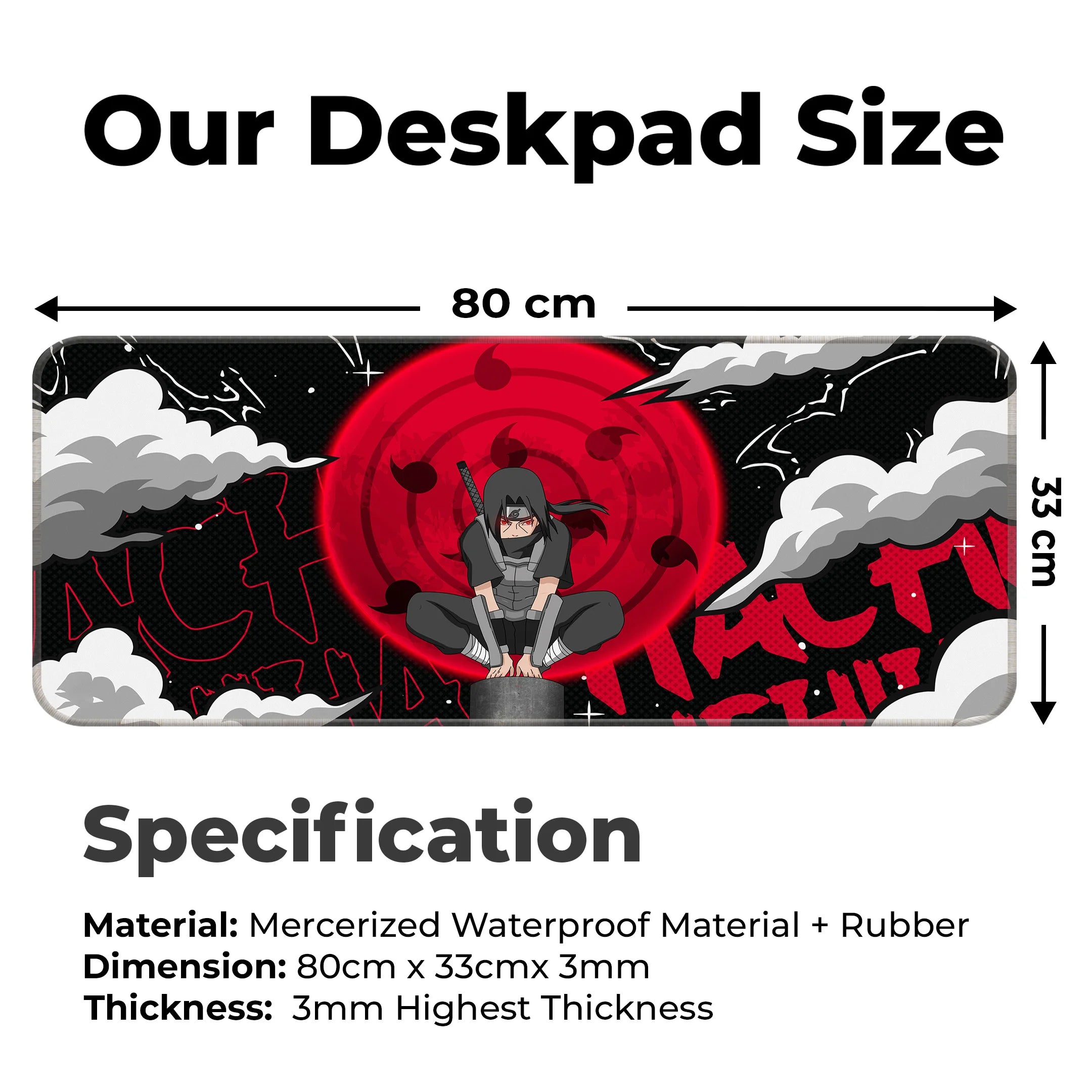 Itachi Uchiha Sharingan Deskmat