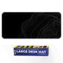 Minimal Black and White Topographic Abstract Flow Deskmat