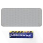Grey Retro Arch Abstract Line Deskmat