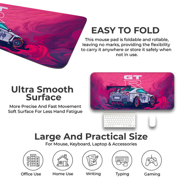 GT-R Skyline Racing Car Artwork Deskmat