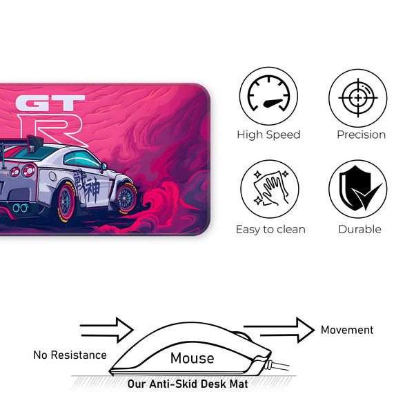 GT-R Skyline Racing Car Artwork Deskmat