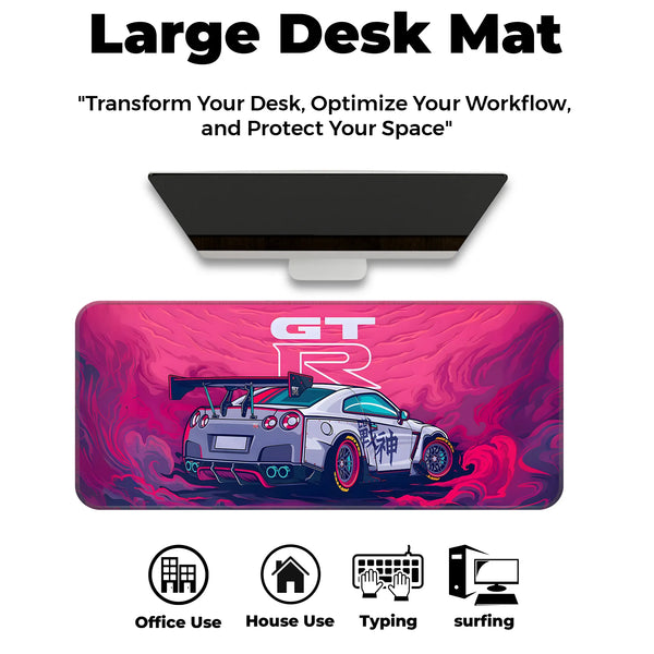 GT-R Skyline Racing Car Artwork Deskmat