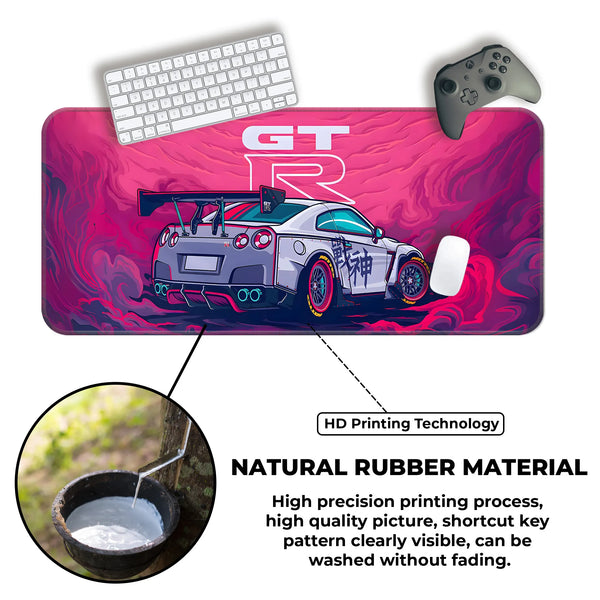 GT-R Skyline Racing Car Artwork Deskmat