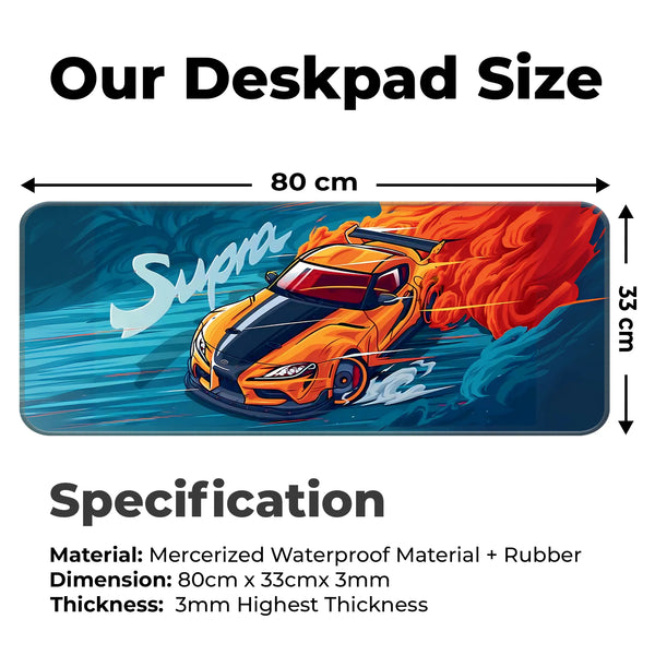 Supra Drift Legend Racing Car Deskmat