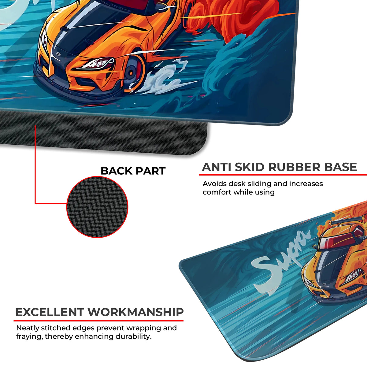 Supra Drift Legend Racing Car Deskmat