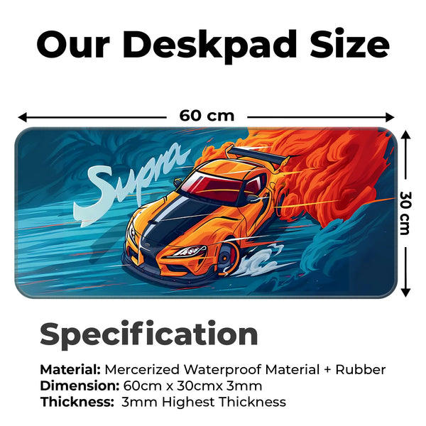Supra Drift Legend Racing Car Deskmat