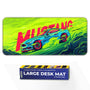 Mustang Neon Racing Muscle Car Deskmat