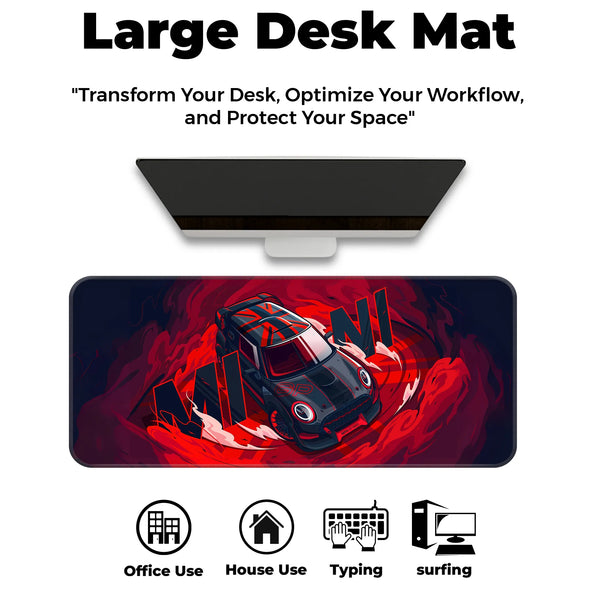 Mini Cooper GP Racing Car Artwork Deskmat