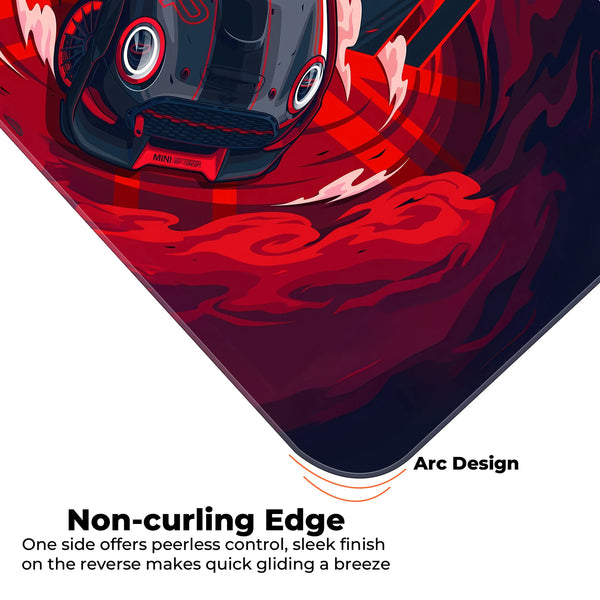 Mini Cooper GP Racing Car Artwork Deskmat