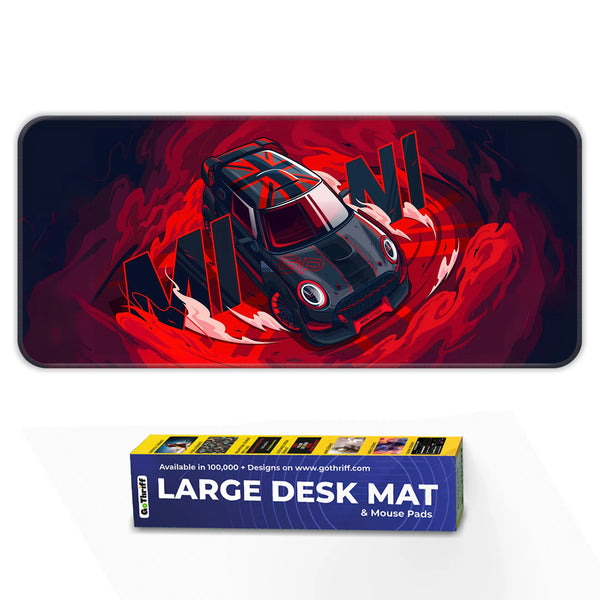 Mini Cooper GP Racing Car Artwork Deskmat