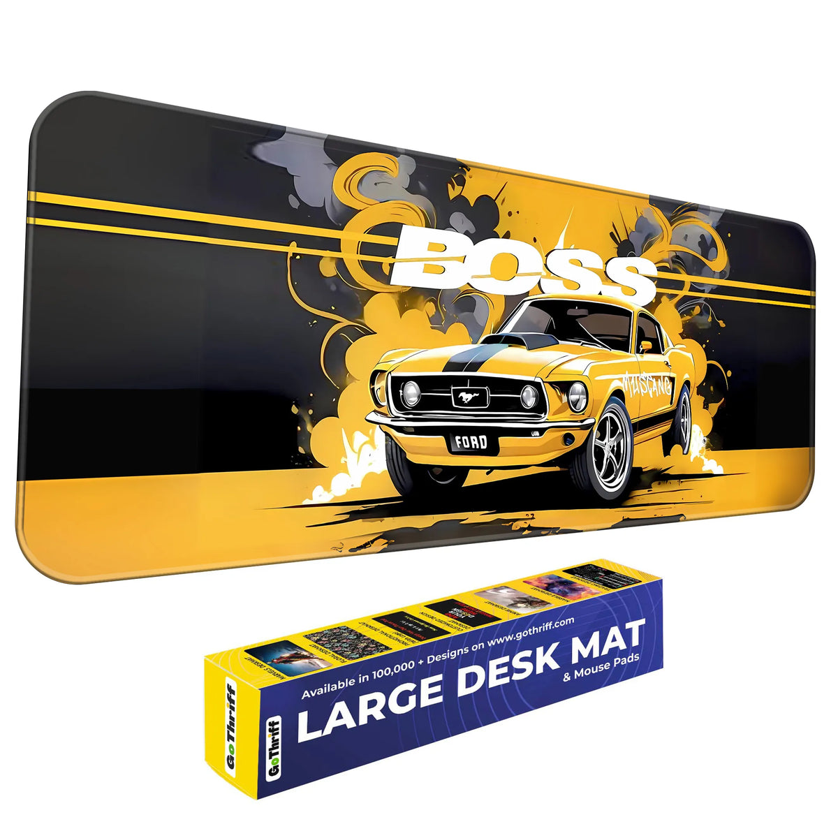 Mustang Boss Classic Muscle Car Deskmat