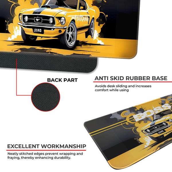 Mustang Boss Classic Muscle Car Deskmat