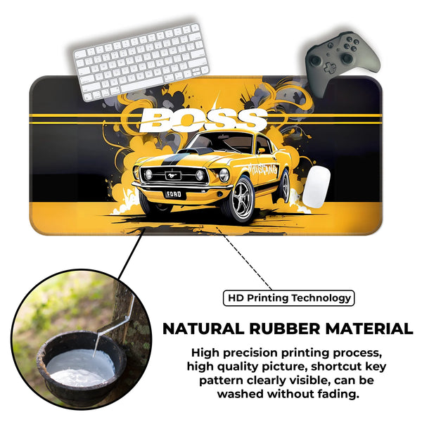 Mustang Boss Classic Muscle Car Deskmat