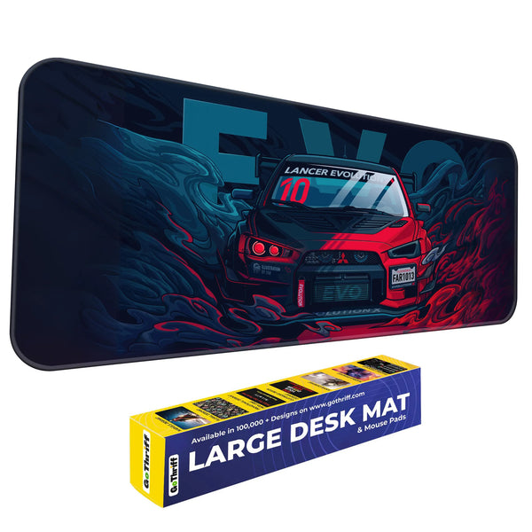 Lancer Evolution X Rally Car Deskmat
