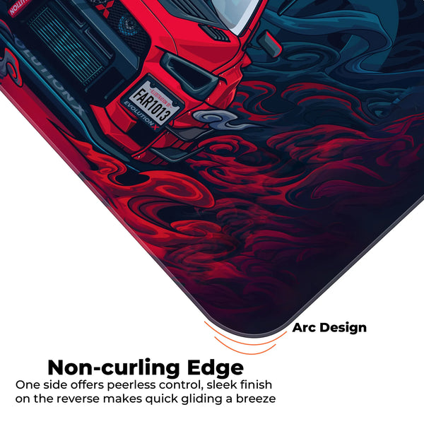 Lancer Evolution X Rally Car Deskmat