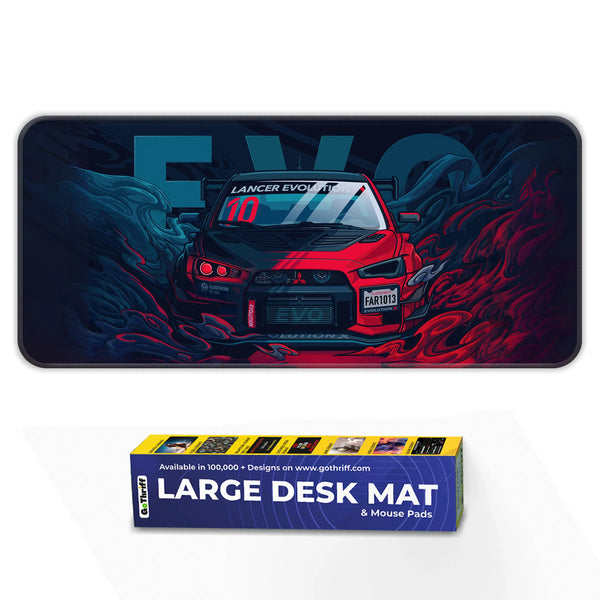 Lancer Evolution X Rally Car Deskmat