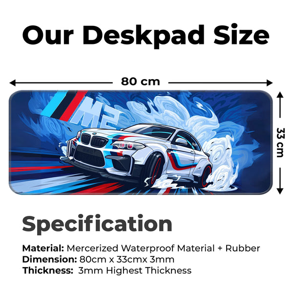 BMW M2 Performance Racing Car Deskmat