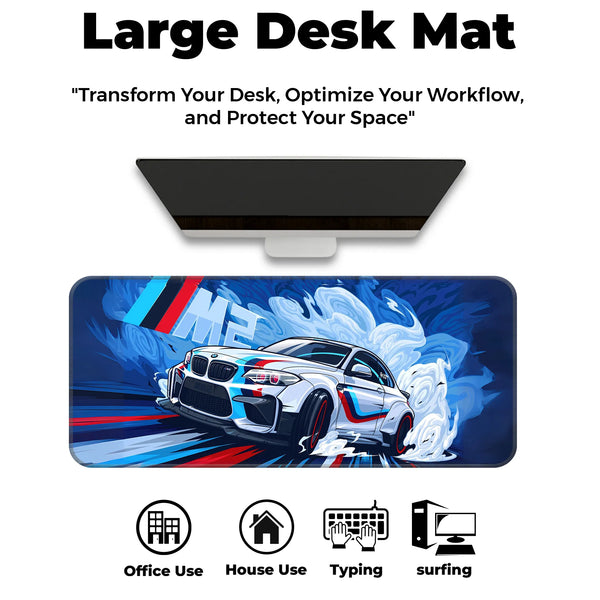 BMW M2 Performance Racing Car Deskmat