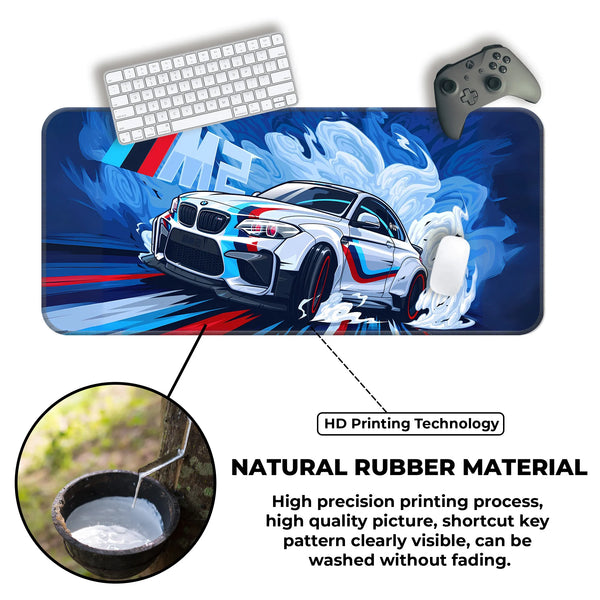 BMW M2 Performance Racing Car Deskmat
