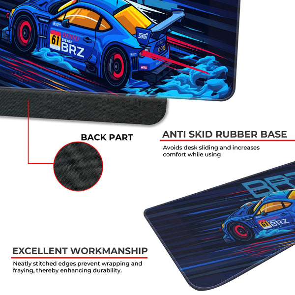 Subaru BRZ GT Racing Car Deskmat