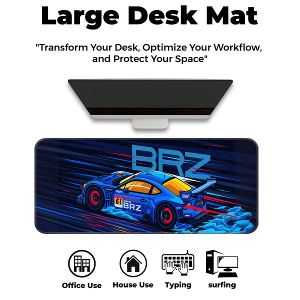 Subaru BRZ GT Racing Car Deskmat