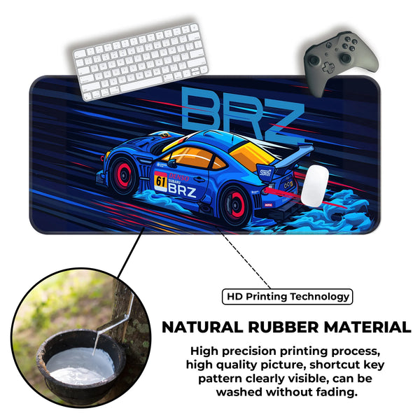 Subaru BRZ GT Racing Car Deskmat
