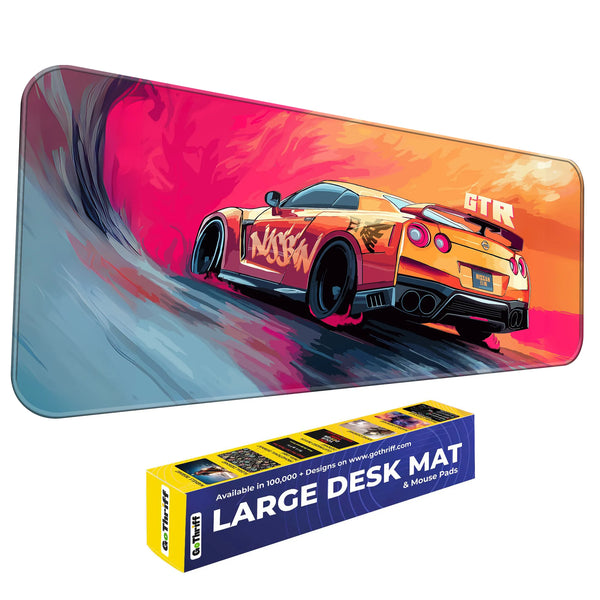 GT-R Sunset Drift JDM Car Deskmat
