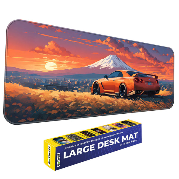 GT-R Fuji Mountain Sunset Car Deskmat