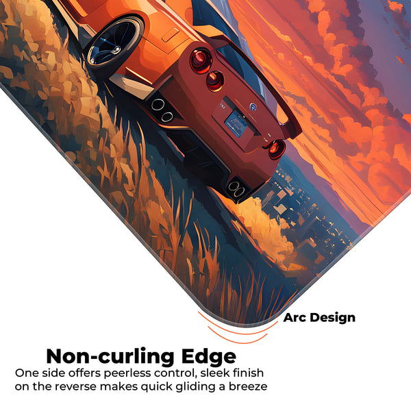 GT-R Fuji Mountain Sunset Car Deskmat