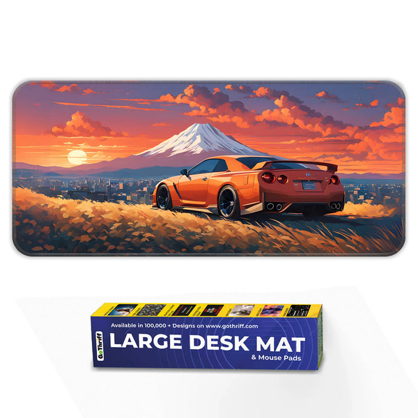 GT-R Fuji Mountain Sunset Car Deskmat