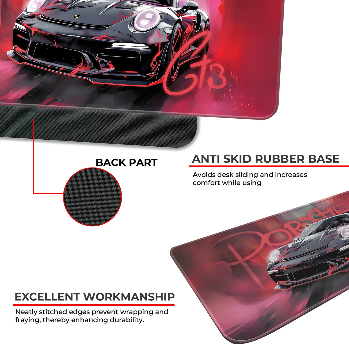Porsche GT3 Racing Car Artwork Deskmat