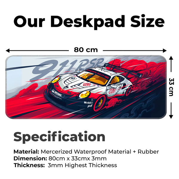 Porsche 911 RSR Racing Car Deskmat