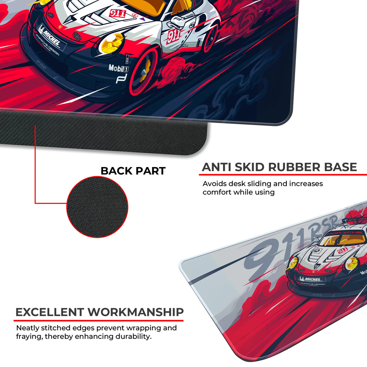 Porsche 911 RSR Racing Car Deskmat