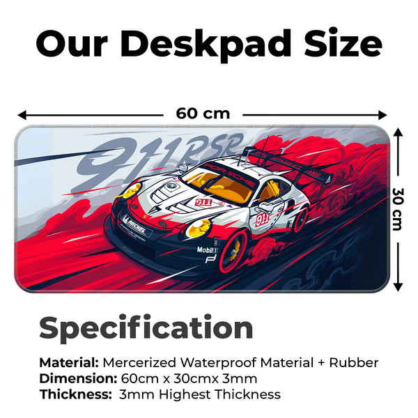 Porsche 911 RSR Racing Car Deskmat