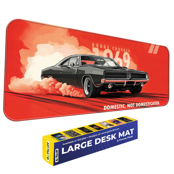 Dodge Charger 1969 Classic Muscle Car Deskmat