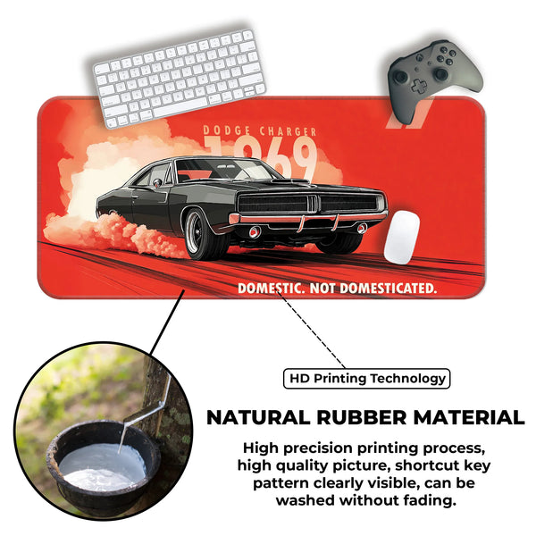 Dodge Charger 1969 Classic Muscle Car Deskmat