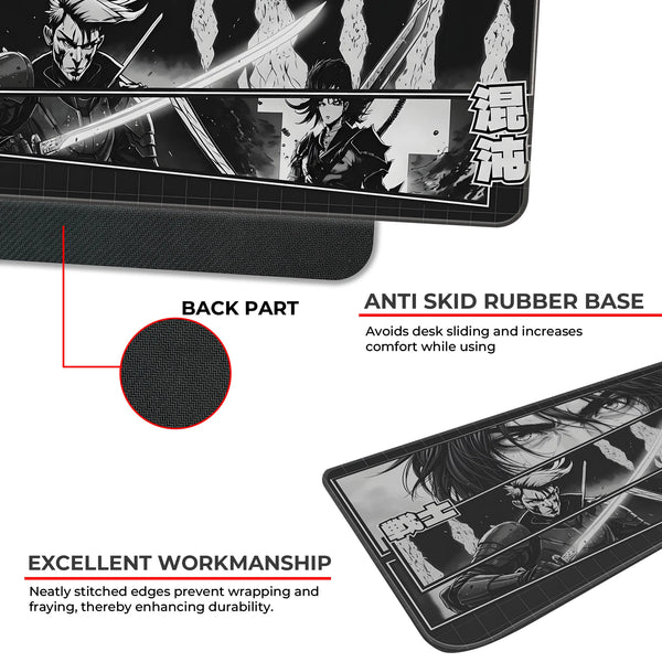 Samurai Warrior Manga Japanese Anime Gaming Deskmat
