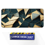 3D Marble Abstract Luxury Geometric Pattern Deskmat