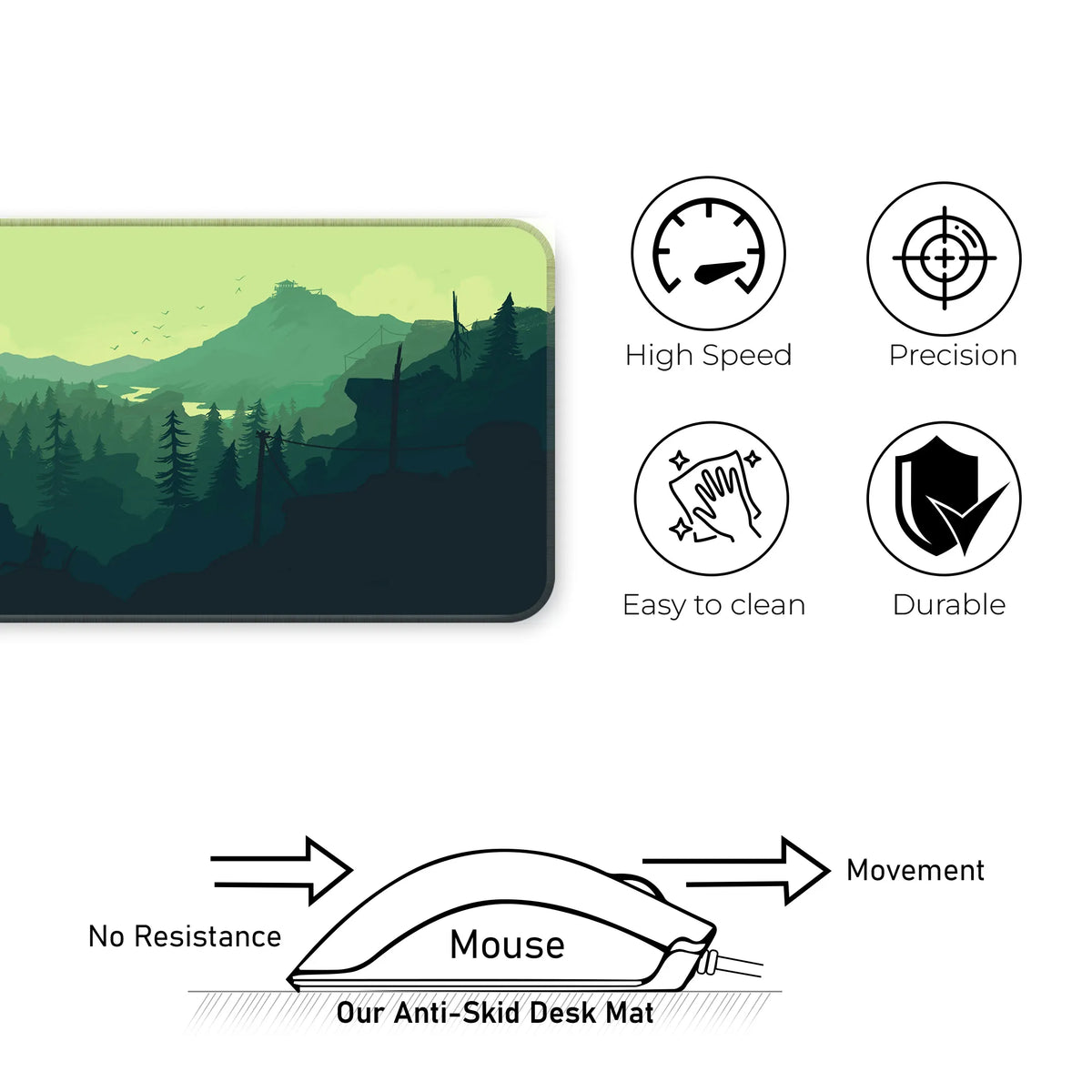 Green Mountain Nature Explorer Scenic Art Deskmat