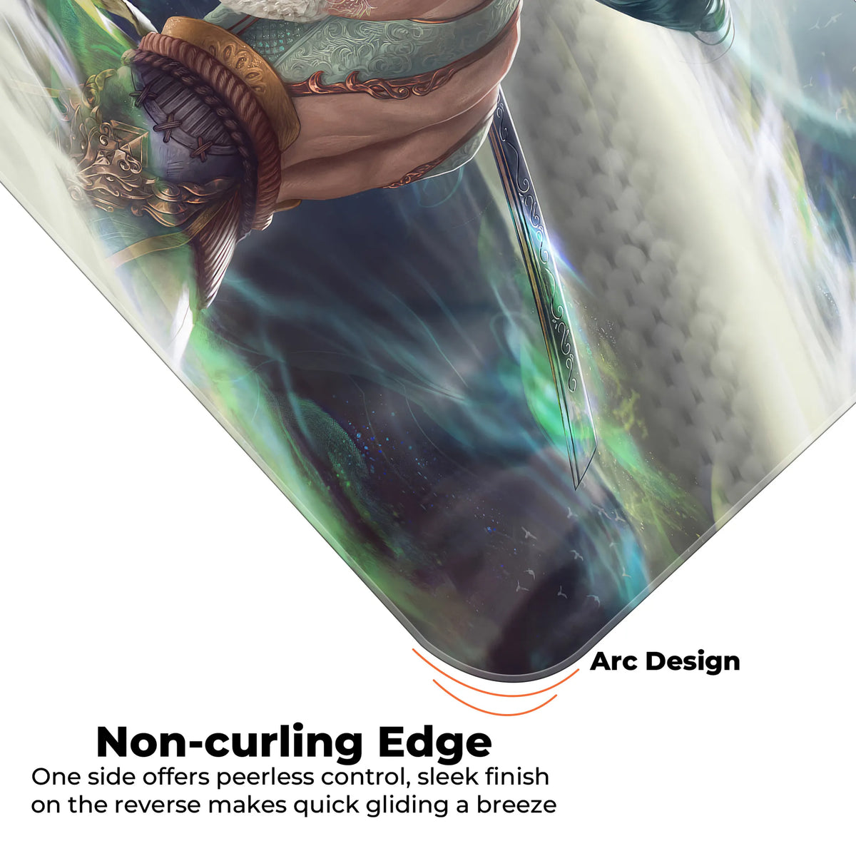 Fantasy Samurai Warrior Sword Art Battle Deskmat