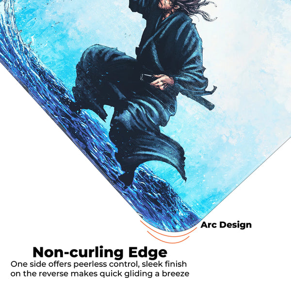 Samurai Water Slash Japanese Anime Art Deskmat