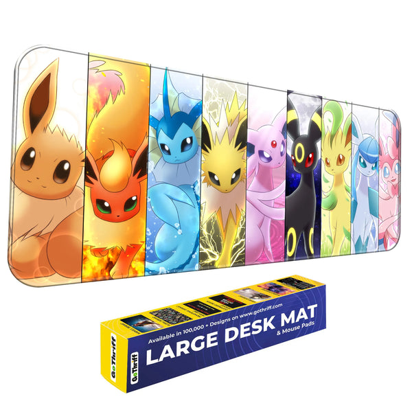 Eevee Evolutions Anime Character Art Deskmat