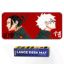 Anime Red Dual Portrait Japanese Art Deskmat