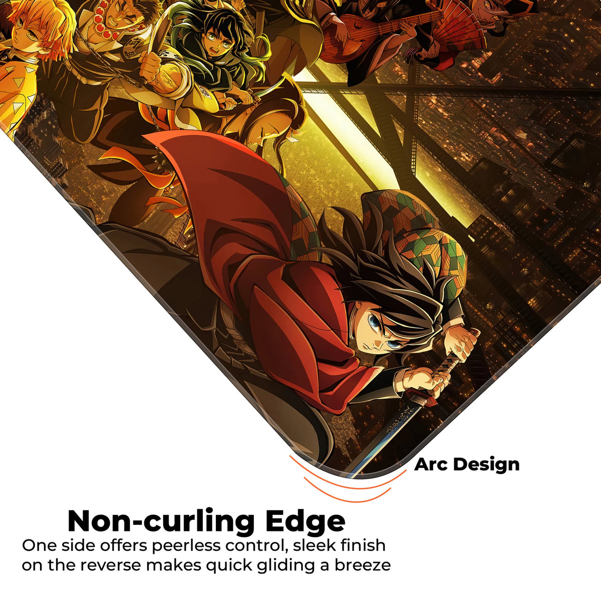 Demon Slayer Anime Battle Collage Art Deskmat