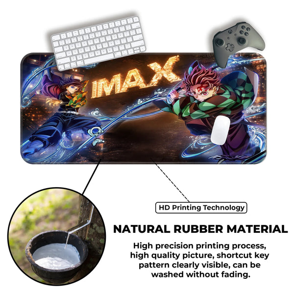 Demon Slayer Anime Water Sword Action Art Deskmat