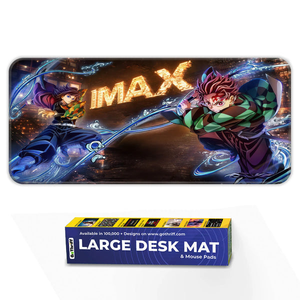 Demon Slayer Anime Water Sword Action Art Deskmat