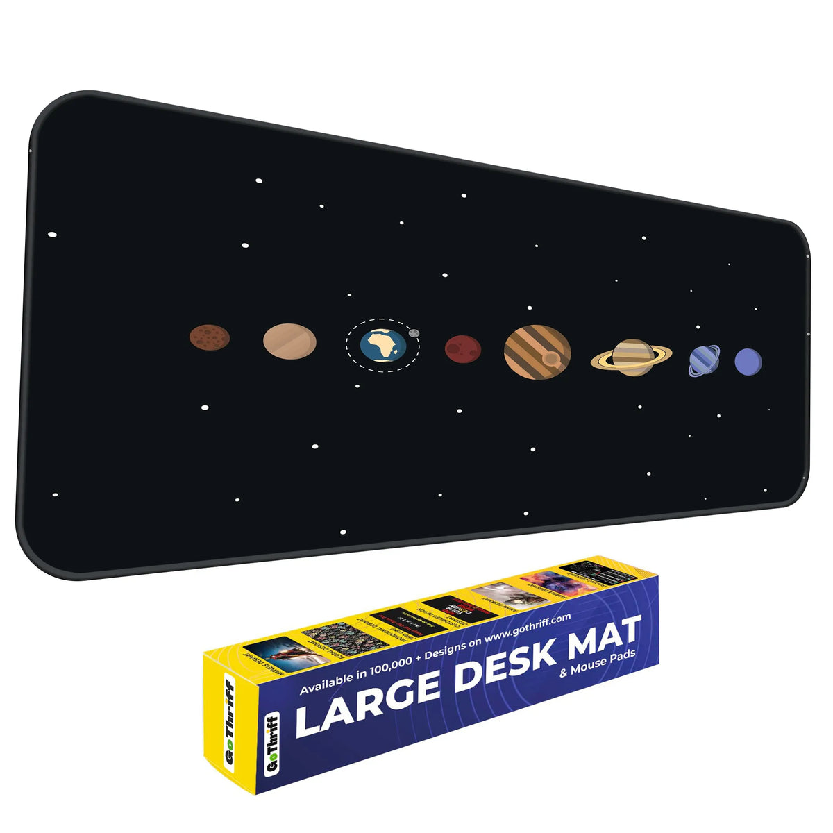 Solar System Educational Space Art Deskmat