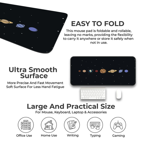 Solar System Educational Space Art Deskmat